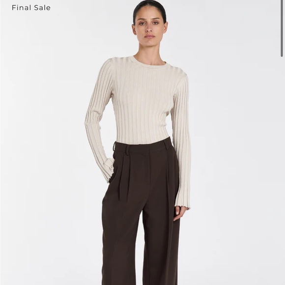 DISSH Tops - Dissh Ada Long Sleeve Knit Top in Stone